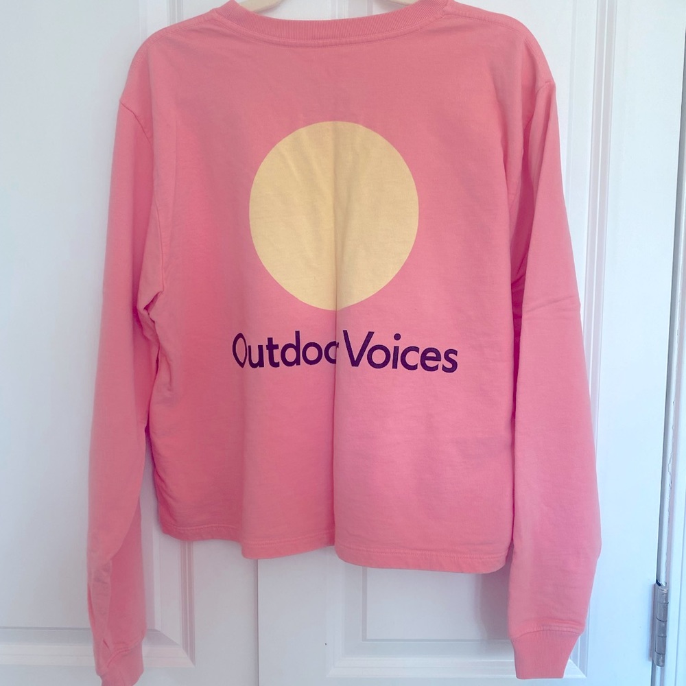 Outdoor Voices Graphic Cropped Sweatshirt